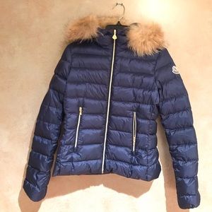 Girl’s Moncler Blue Down Jacket size 12